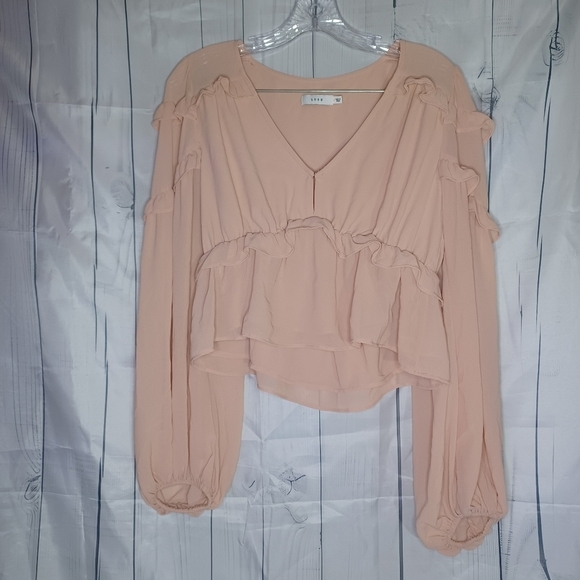 Lush Tops - Lush boho v-neck fairycore Cropped top